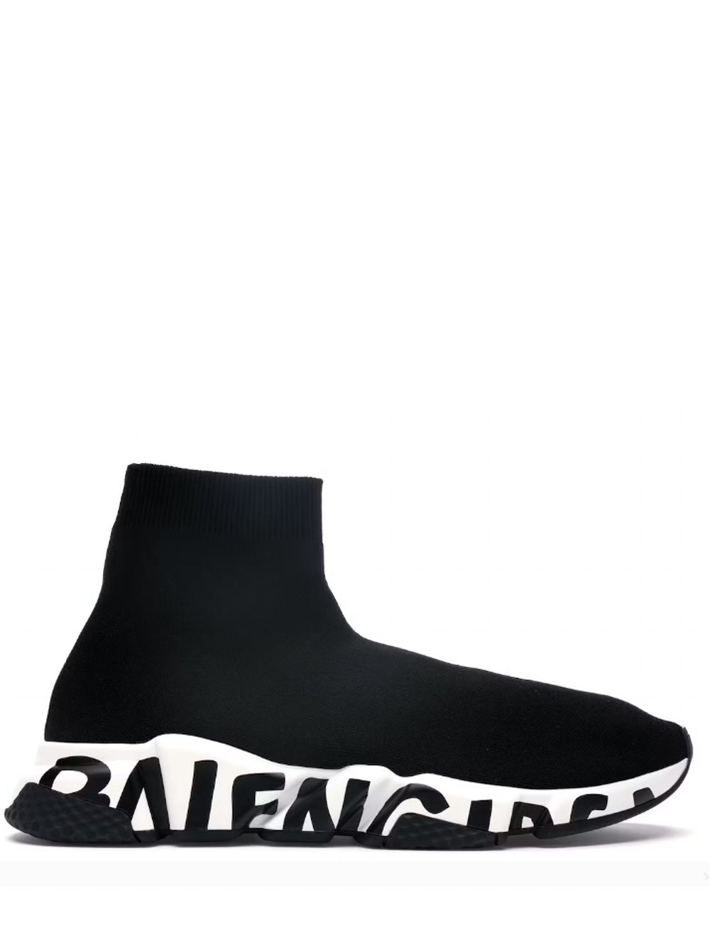 Balenciaga Speed Graffiti Trainers Black White