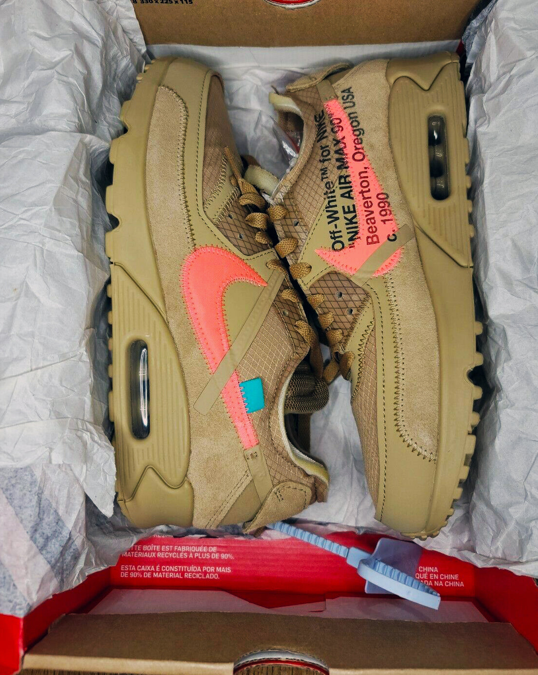 Air max 90 off white precio on sale