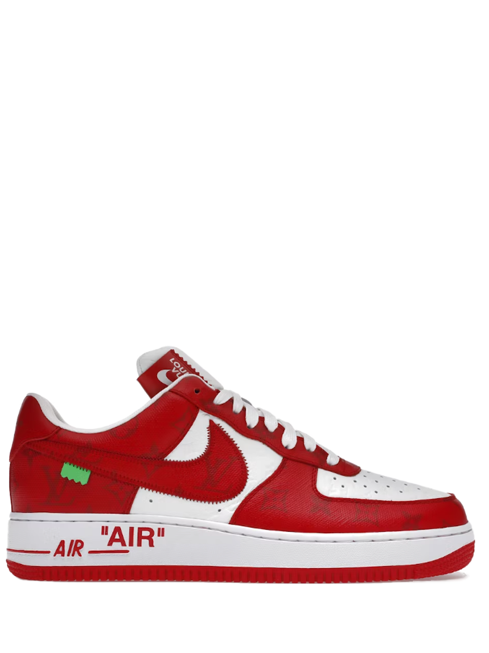 Louis Vuitton Nike Air Force 1 Low By Virgil Abloh White Red