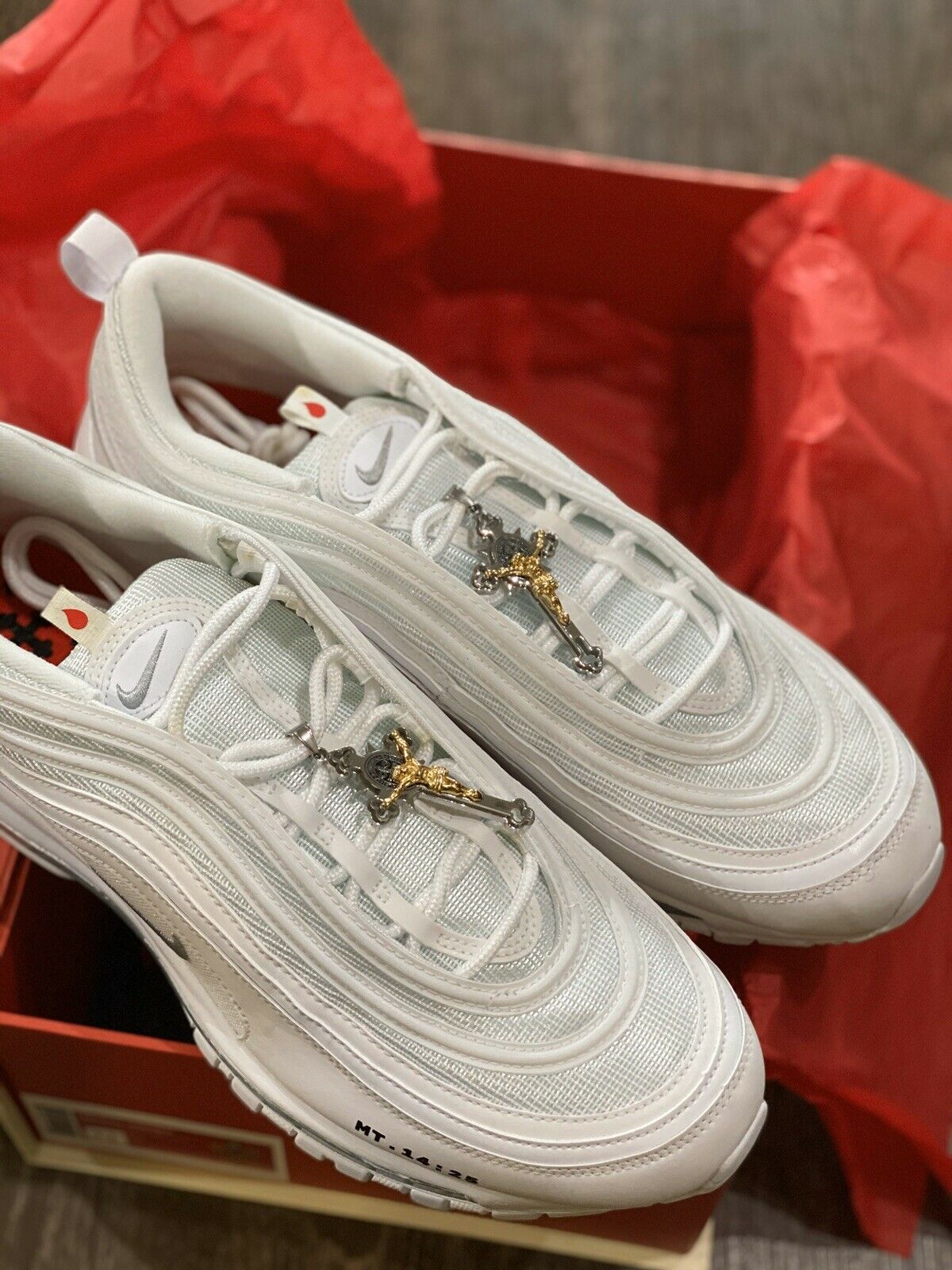 Nike Air Max 97 MSCHF x INRI Jesus Shoes